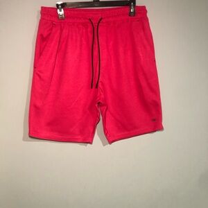 Men's Athletic Drawstring Shorts in Hot Pink